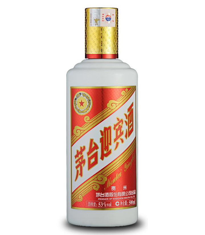 53° 茅台迎宾酒（中国红）500ml（新旧款随机发货） 瓶