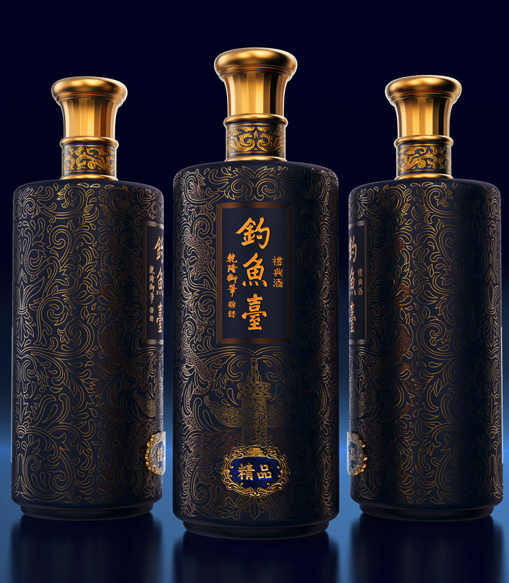 53°钓鱼台礼典酒精品500ml