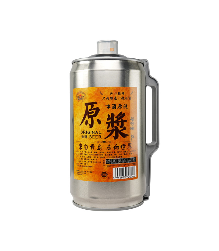 青岛原浆啤酒2L