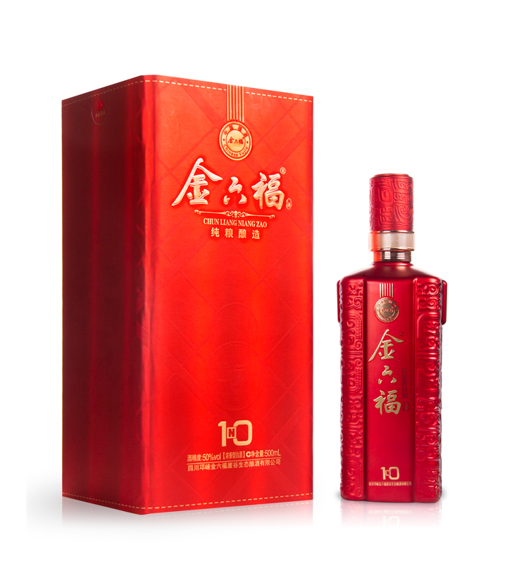 50°金六福纯粮酿造N10 500 ml