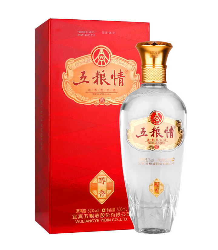 52°五粮液五粮情醇香500ml