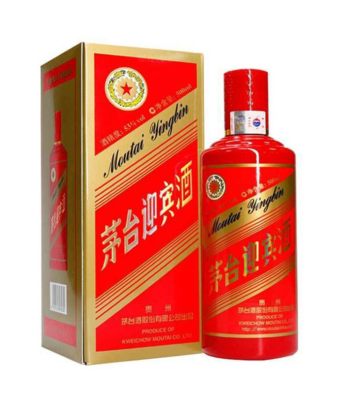 53° 茅台迎宾酒（中国红）500ml（新旧款随机发货） 件