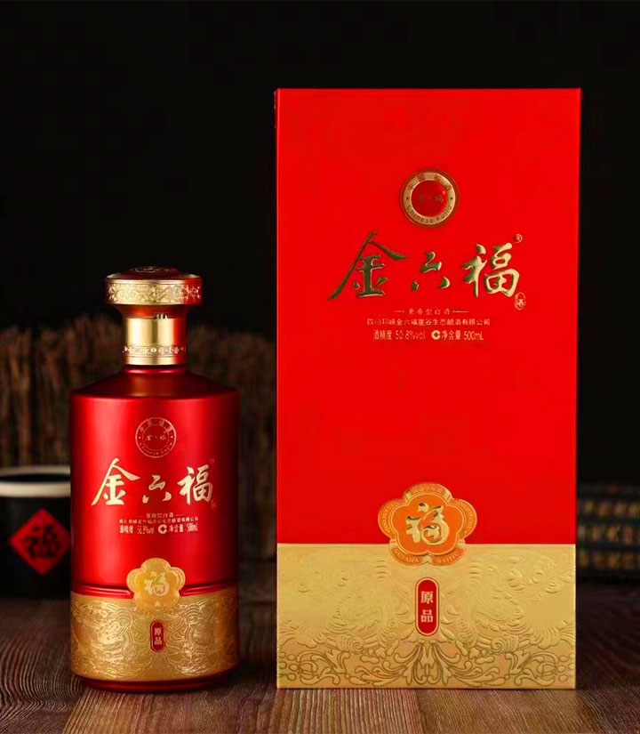 50.8°金六福原品500ml 瓶