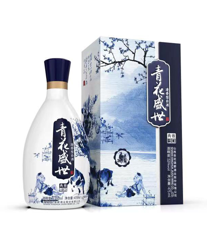 53°青花盛世（典雅30）475ML 瓶