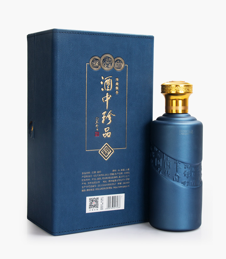 53°珍酒蓝印500ml 件