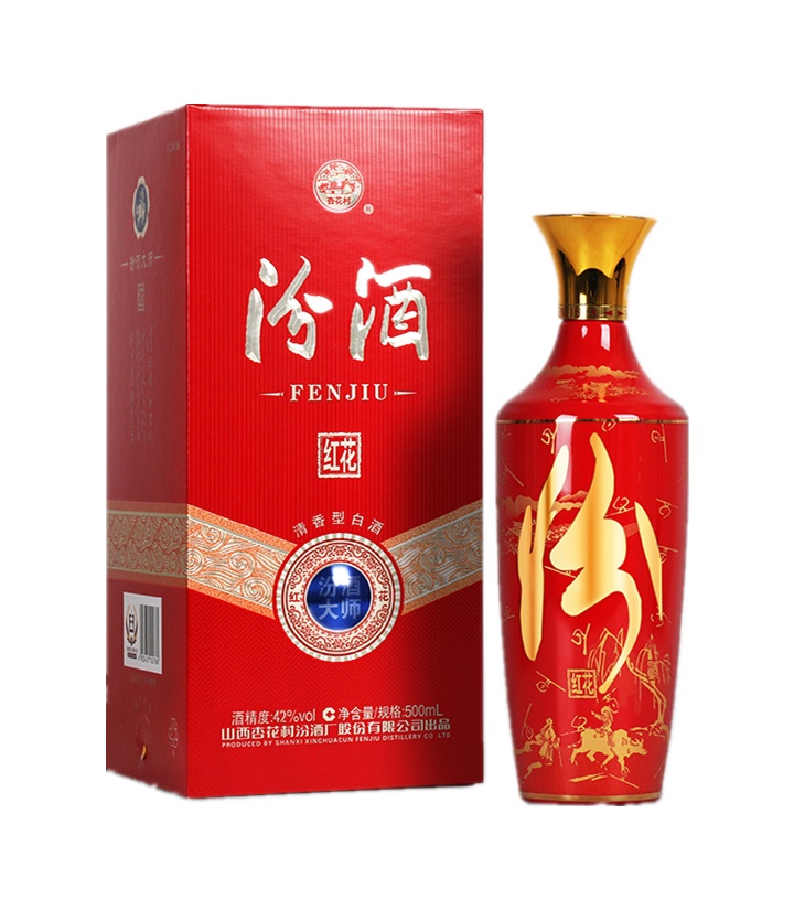 53°汾酒大师红花500ml