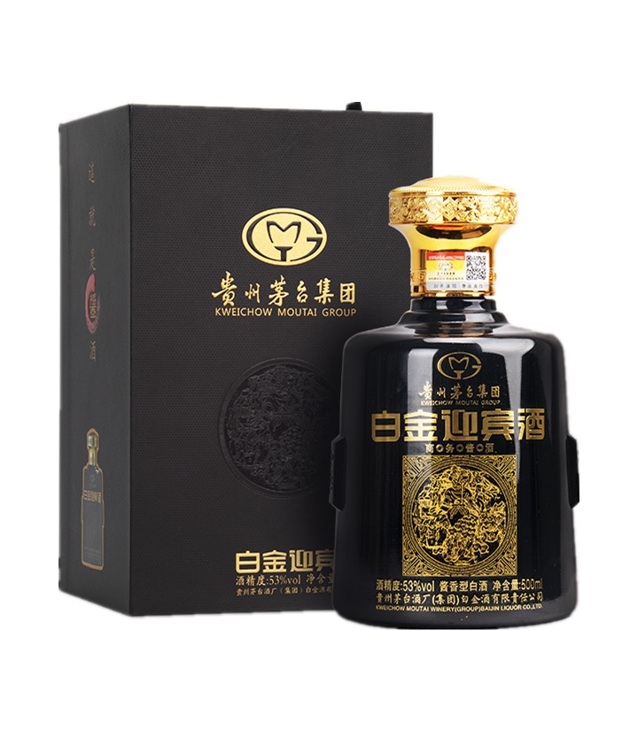 53°茅台白金迎宾酒商务酱酒（黑）500ml