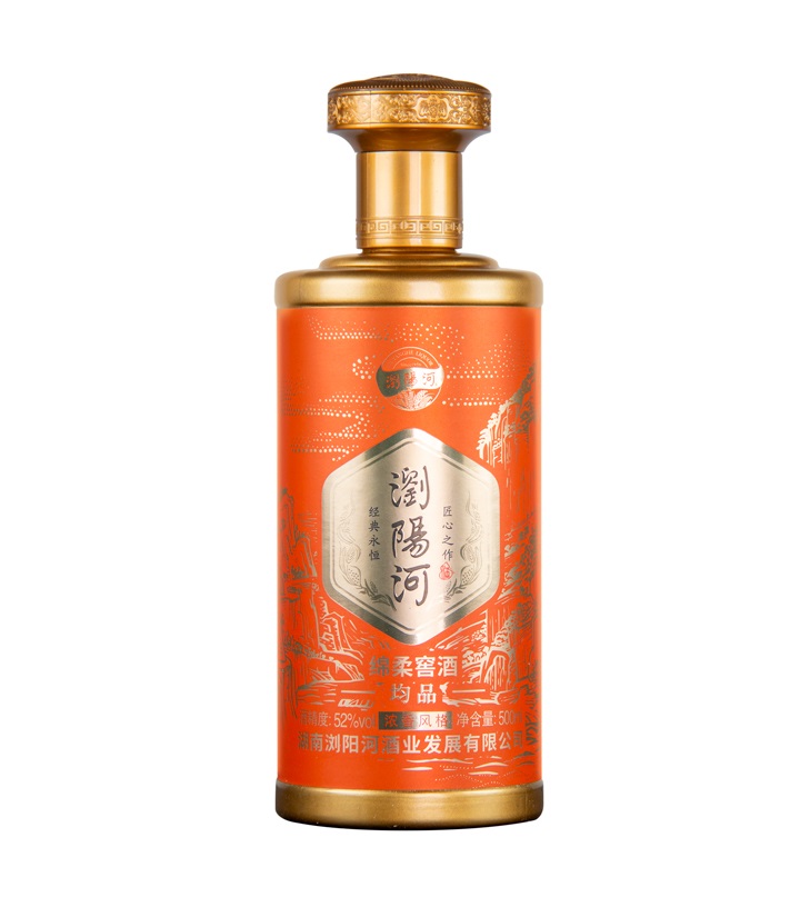 52°浏阳河绵柔窖酒均品500ml	 瓶