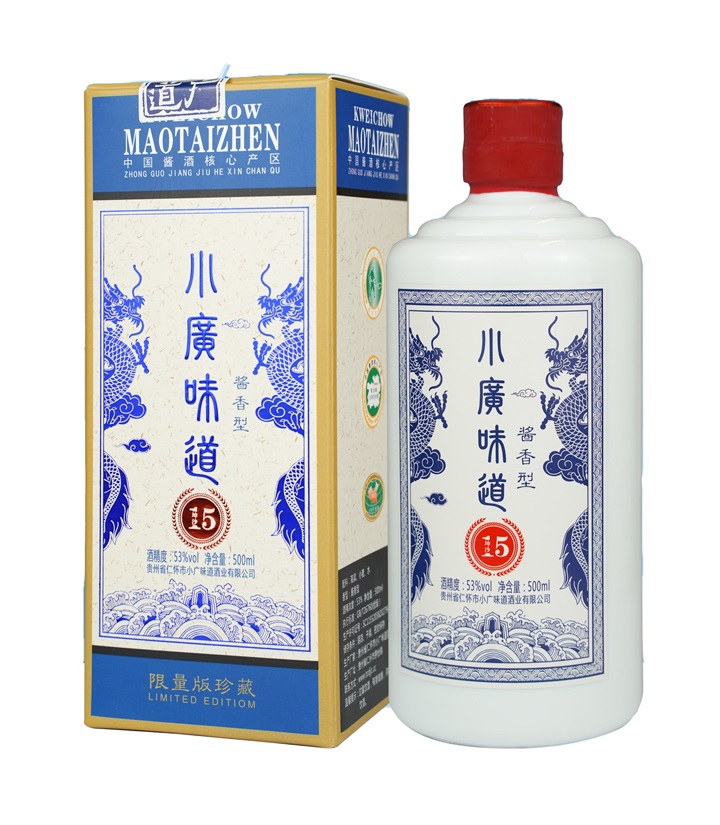 53°小广味道蓝金酱坤沙15年500ml 瓶