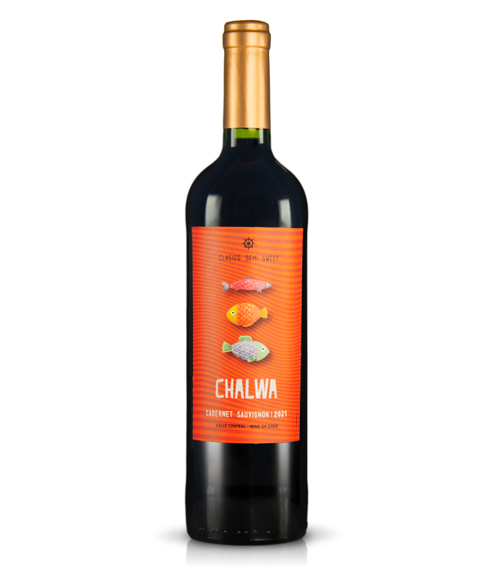 12°智利有鱼精选半甜赤霞珠红葡萄酒750ml 瓶
