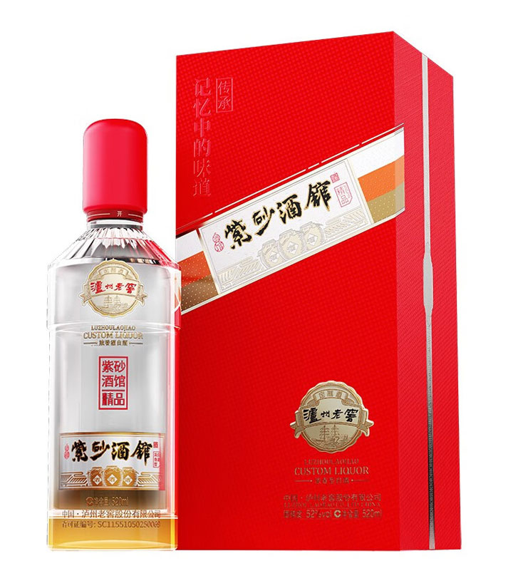 52°泸州老窖紫砂酒馆500ml 件