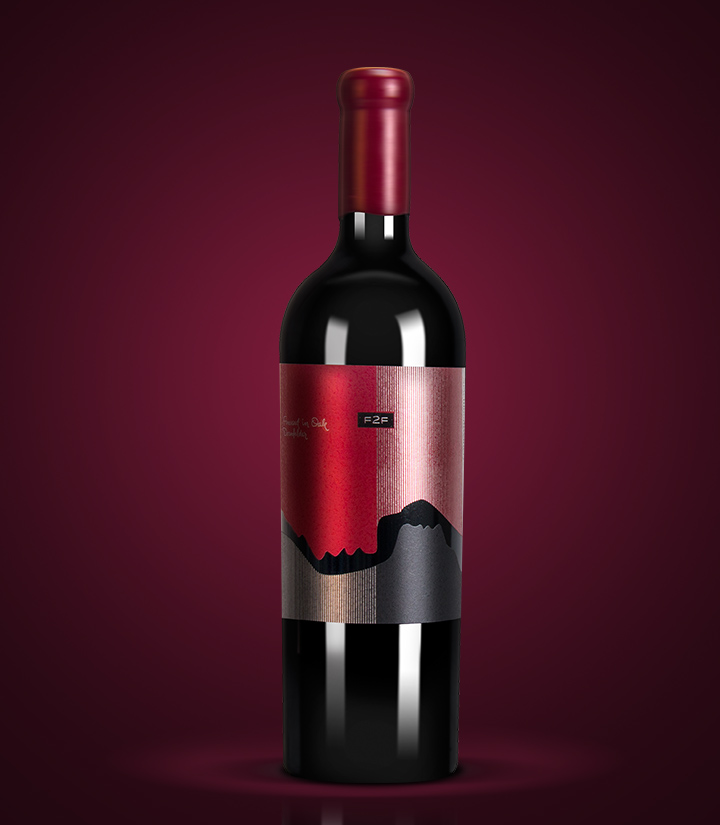 12.5°保加利亚面对面丹菲特干红葡萄酒750ml 瓶